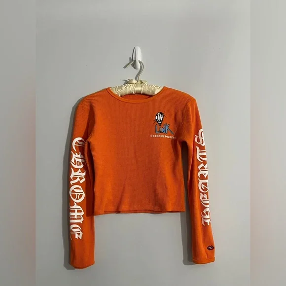 希少コラボ【Chrome Hearts × Matty Boy】Sick Heart crop top Buy Chrome Hearts Matty Boy Sick Heart Long-Sleeve Crop Top